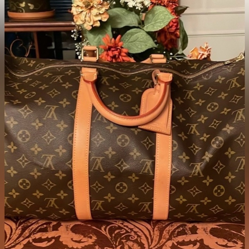 EUC Beautiful Louis Vuitton Monogram Keepall Bandolier 50 - Picture 3 of 17